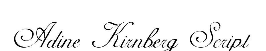 Adine Kirnberg Script Yazı tipi ücretsiz indir